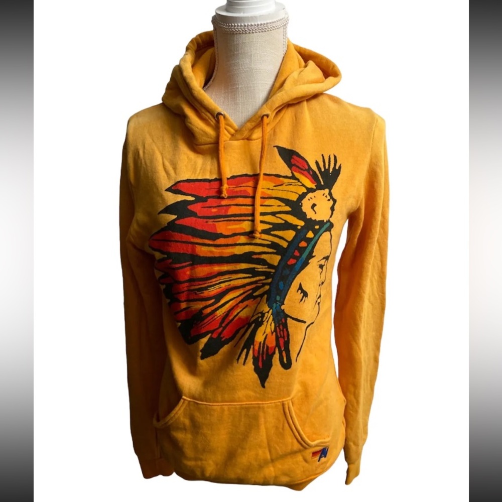 Yellow Graphic Hoodie